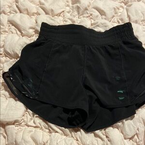 Lululemon Hotty Hot Shorts Black High Rise 2.5